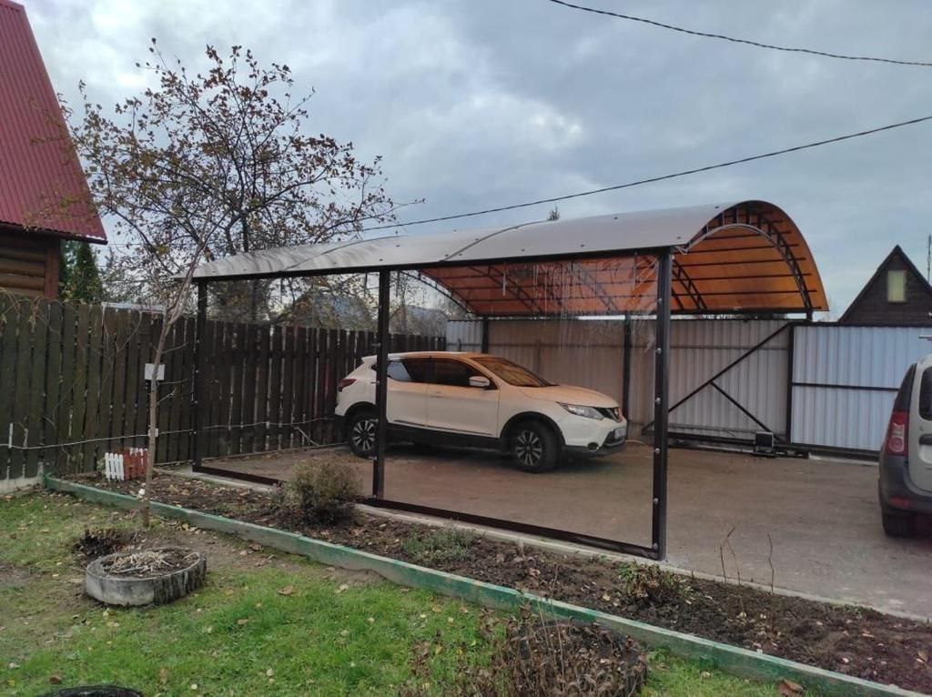 Прозрачные шторы ПВХ для навеса под автомобиль в Дубровке